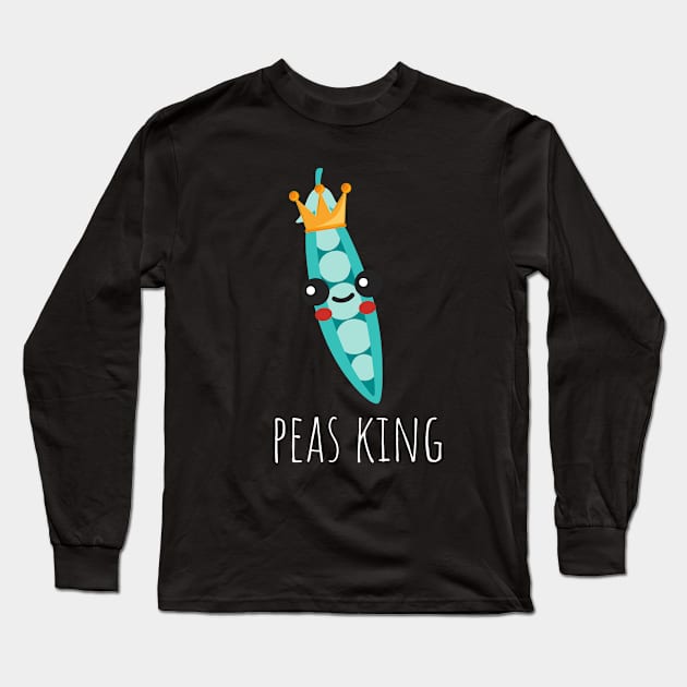Peas King Cute Long Sleeve T-Shirt by DesignArchitect